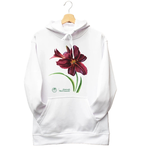 Liliowiec 'Black Emanuelle' — bluza z kapturem