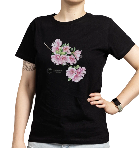 Różanecznik tępolistny — koszulka damska