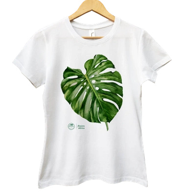 Monstera dziurawa — koszulka damska