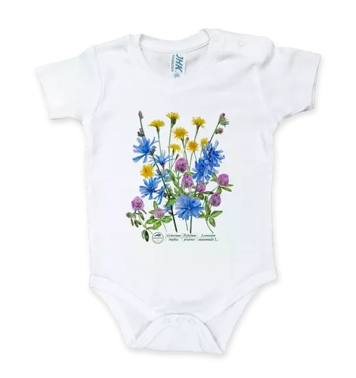 Kwiaty przydrożne — body dla niemowlaka