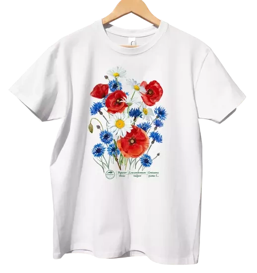 Polne kwiaty — koszulka dla dziecka