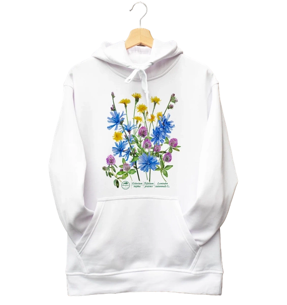 bluza z kapturem — Kwiaty przydrożne